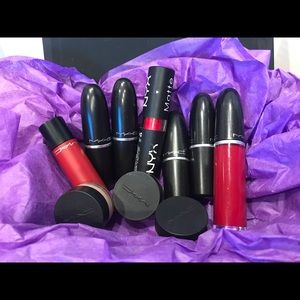 Lots of Mac Lipsticks and Mac Sample Foundations